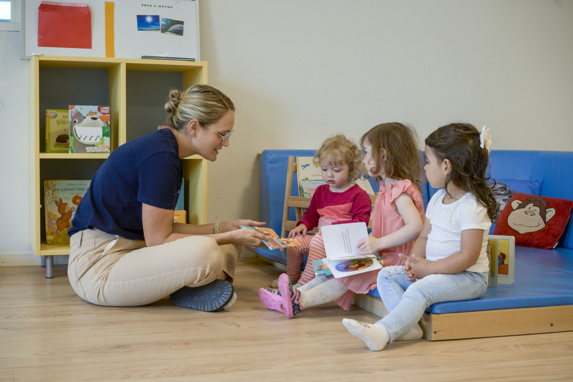 Lecture à la crèche